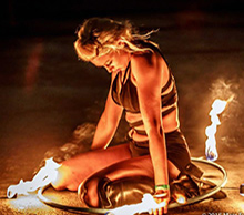 Jeweliette w/Fire Hoop